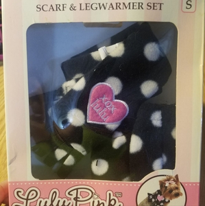 NWOT‎ Small Dog Scsrd and Leg Warmer Set